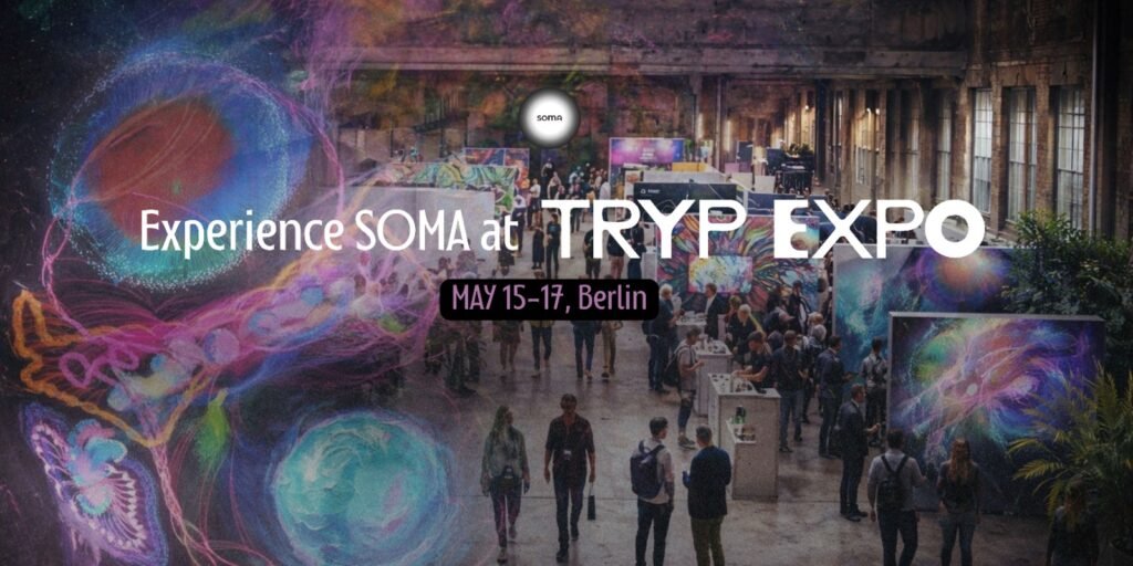 Soma Light Therapy experience at TRYP Expo Berlin May 2026 immersive light and sound installation